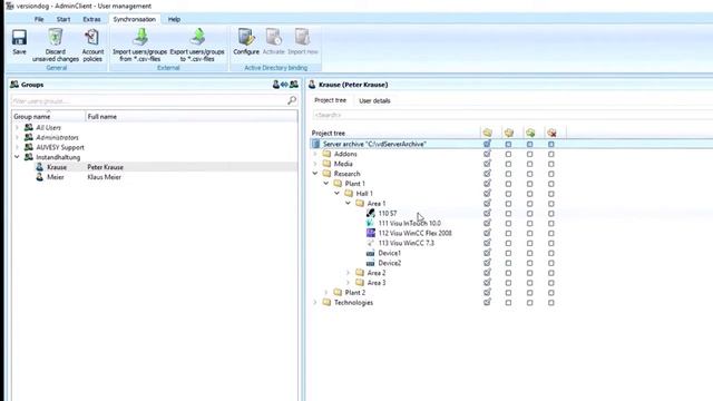 User rights management in versiondog смотреть онлайн