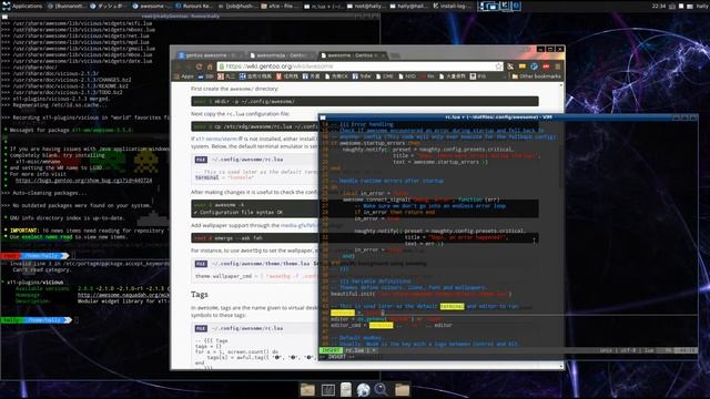 0013 Linux(Gentoo) GUI setup pt.4 - Install Awesome WM(日本語+EngSUB) смотреть онлайн