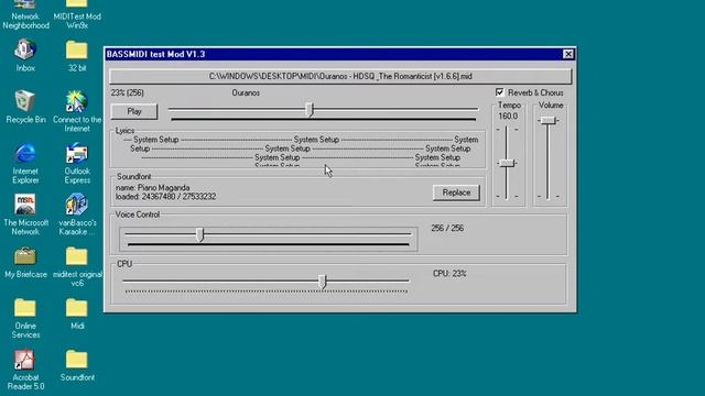 MIDITest Mod 1.3 Windows 95 build смотреть онлайн