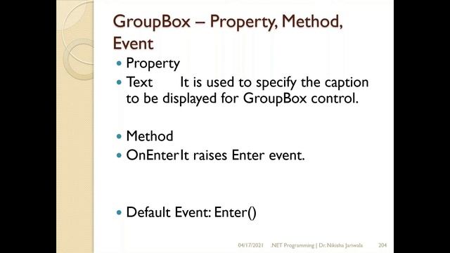 VB.NET Lecture 54(Part 3)- Container Control | GroupBox | Panel | Properties | Methods | Event|Hind смотреть онлайн