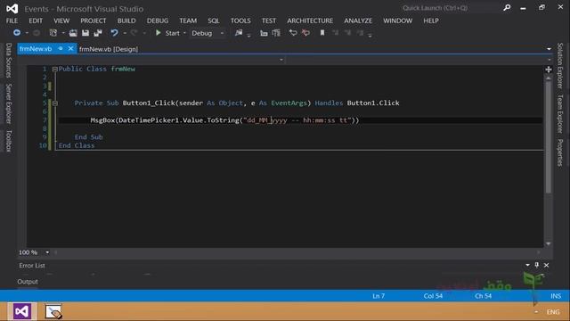 vb2012- 116- DateTimePicker جلب قيمة التاريخ وتغيير قيمة التاريخ والقيمة الكبرى والصغرى للأداة смотреть онлайн