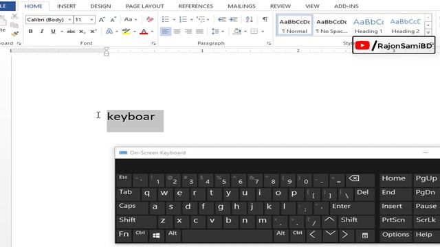 On-Screen Keyboard Tutorial | How to Open On Screen Keyboard | Keyboard Problem | কিবোর্ড নষ্ট смотреть онлайн