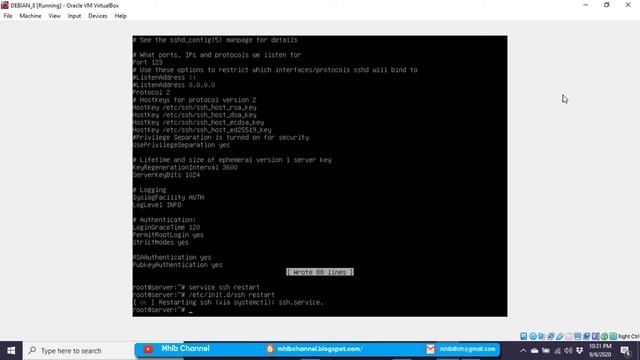 KONFIGURASI SSH SERVER || LINUX DEBIAN 8 SERVER смотреть онлайн