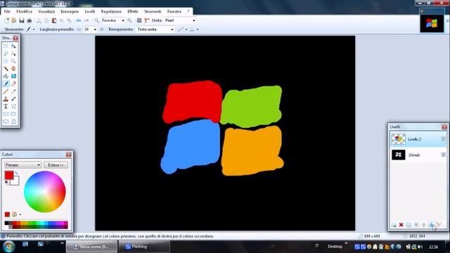 Drawing the (not)Windows Logo on Paint.Net смотреть онлайн