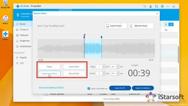 The Best Ringtone Maker for iPhone – dr.fone Transfer （iOS） смотреть онлайн
