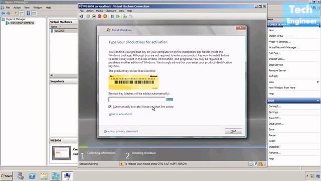 Install OS in Hyper V - Windows Server 2008 R2 смотреть онлайн