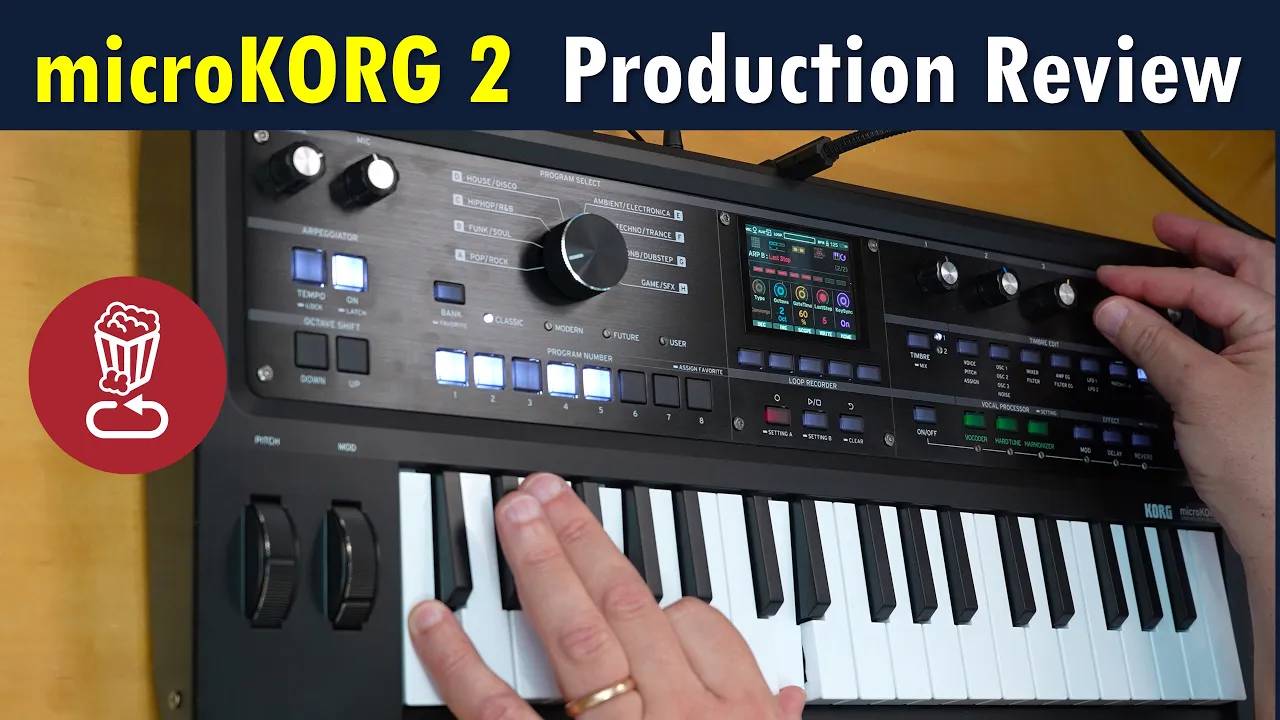 Korg microKorg 2: Production Model Review смотреть онлайн