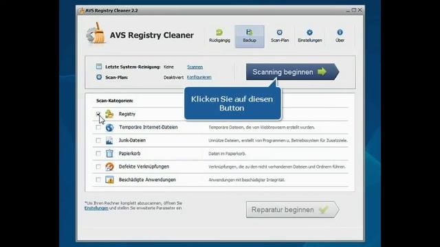 Wie reinigt man die Windows Registry mit dem AVS Registry Cleaner? смотреть онлайн