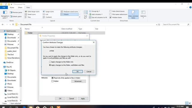 How to hide and unhide file and folder in windows 10 смотреть онлайн