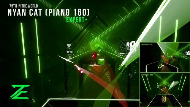 Heart Attack Material in VR - Nyan Cat - Beat Saber - Mixed Reality WMR смотреть онлайн