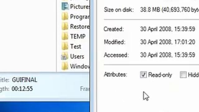How to set a file as hidden смотреть онлайн