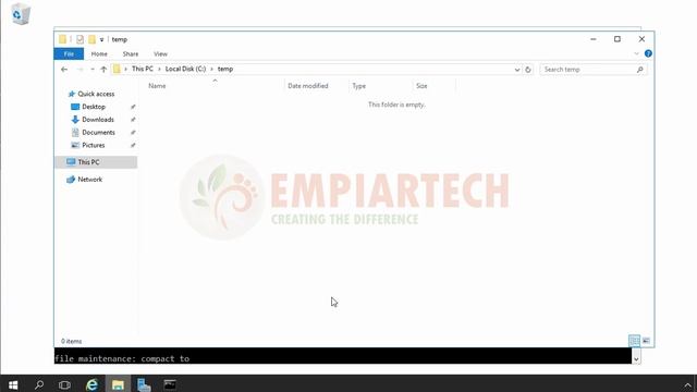 How to perform offline defragmentation of the Active Directory database смотреть онлайн