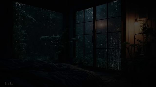 Cozy Bedroom Ambience - It’s raining out forest night & let window open to a deep sleep instantly 💤 смотреть онлайн