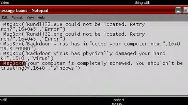 message box thingy смотреть онлайн