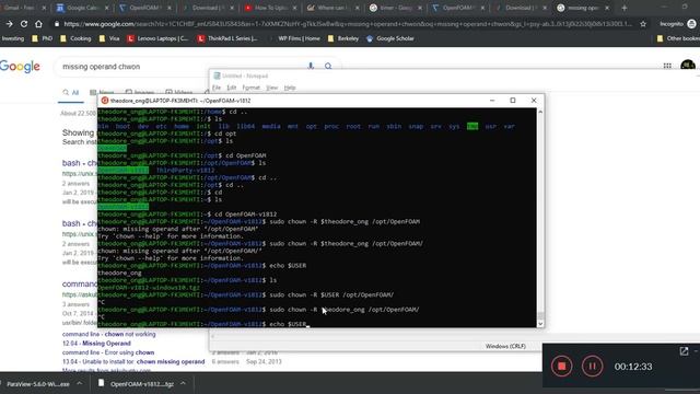 OpenFoam and Paraview Win10 Installation (Windows Subsystem for Linux 1 Only) смотреть онлайн