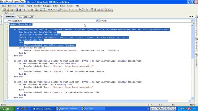 Advanced Audio Player in VB 08 смотреть онлайн
