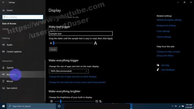 Windows 10 Home : How to enable or disable Use Filter Keys смотреть онлайн