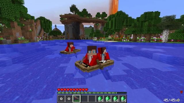 HOW JJ AND MIKEY FAMILY SURVIVES INSIDE WATER AND LAVA CAR DURING A LAVA TSUNAMI in Minecraft ? ! смотреть онлайн