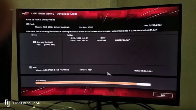 How to update bios version 4801 on Asus Rog Strix B450-F Gaming смотреть онлайн