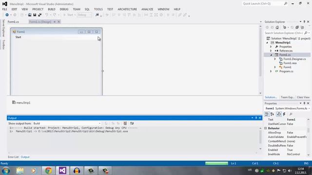 C# Basics Part 3 - MenuStrip смотреть онлайн