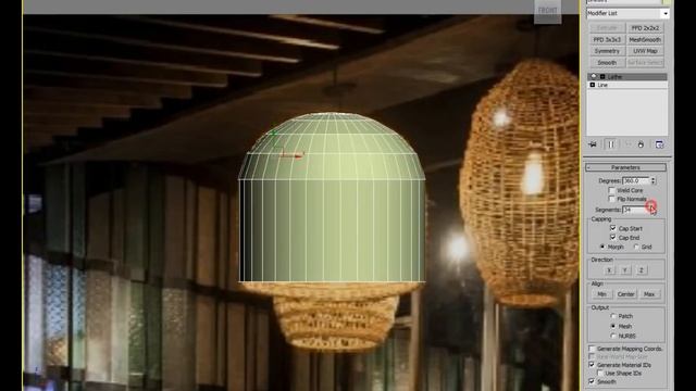 3DS MAX BASIC, MODELING RATTAN CELLING LAMP, DOWNLOAD 3D MODEL FREE смотреть онлайн