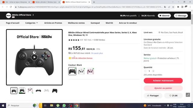 Controle 8Bitdo Ultimate pra PC ou Xbox: Review e Unboxing смотреть онлайн