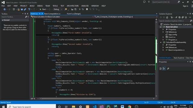 Basic Calculator | C# WinForm смотреть онлайн