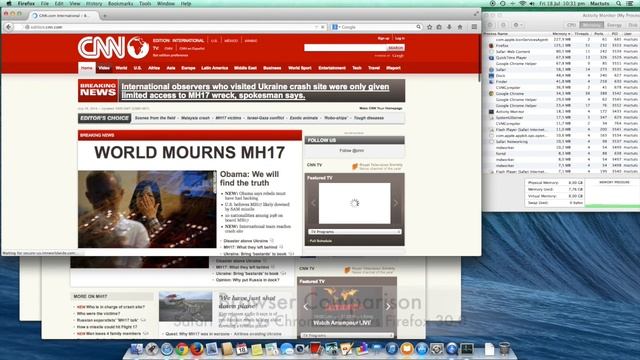 Browser Comparison | Safari 7.0.5 vs Chrome 36.0 vs Firefox 30.0 смотреть онлайн