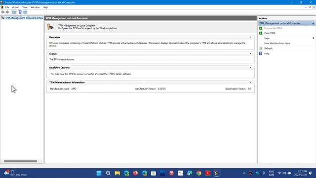 Windows Security app Incorrectly warns of TPM not found check BIOS смотреть онлайн