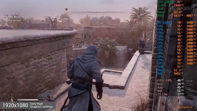 Assassin's Creed Mirage | GTX 1060 6GB | Ryzen 5 1600 смотреть онлайн