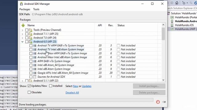 Xamarin-Android SDK Manager смотреть онлайн