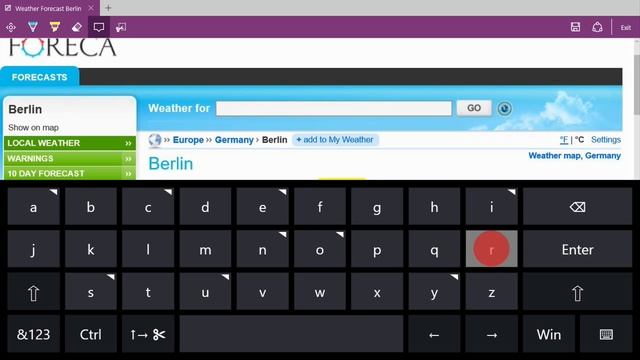 First gaze control of Windows 10 - Technical Preview смотреть онлайн
