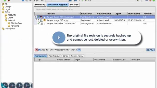 How to register a document with a SHA256 hexdigest signature смотреть онлайн