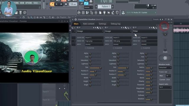create audio visualizer by Fl Studio। how to create audio spectrum video for any song смотреть онлайн