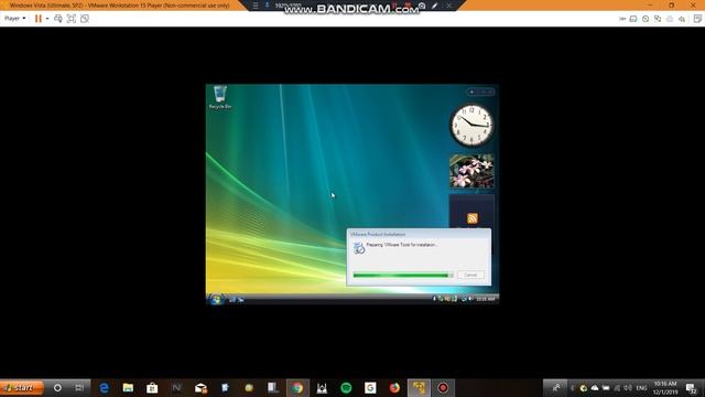 Install the VMware Tools setup on Windows Vista Ultimate (SP2) смотреть онлайн