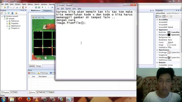 Program C# - TIC TAC TOE using Picture Box смотреть онлайн