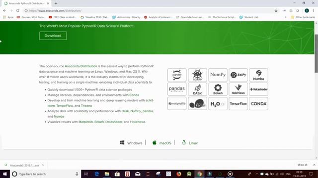 Environment Setup - Anaconda Installation смотреть онлайн