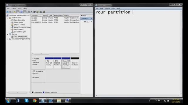 How to create/delete partitions or find lost partitions on Windows 7 ? [HD] смотреть онлайн