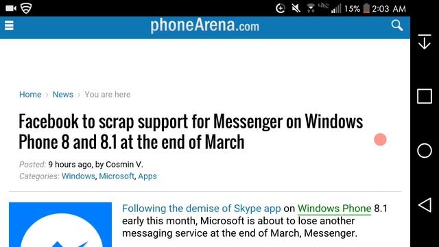 Facebook to End Support for Facebook Messenger for Windows Phone 8 & Windows Phone 8.1 End of March смотреть онлайн