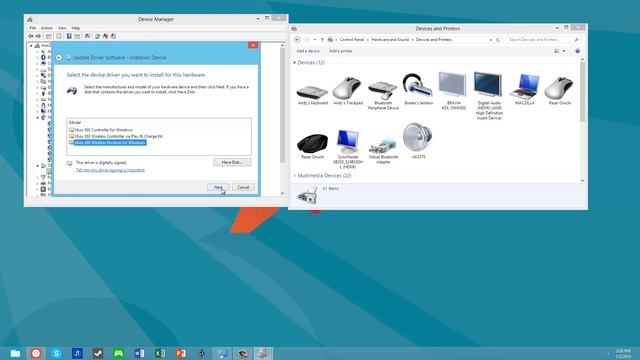 Microsoft Xbox 360 Wireless Gaming Controllers work well with Windows 8 built-in drivers смотреть онлайн