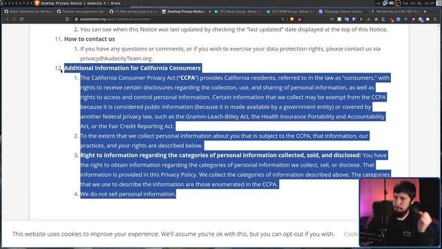 Audacity Privacy Policy Is A Privacy Nightmare! смотреть онлайн