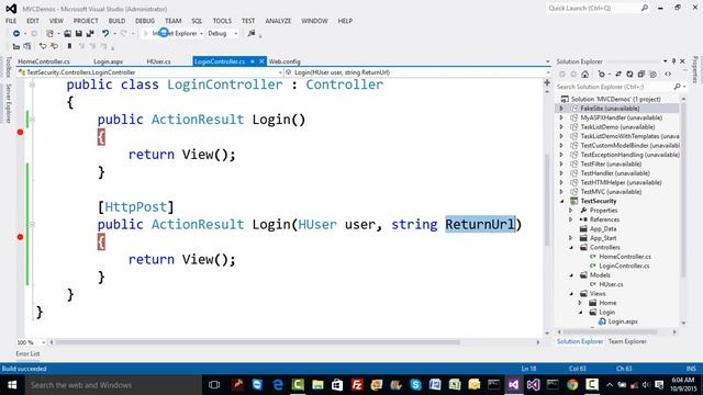 15 How to do Authentication, Authorisation in ASP.NET MVC смотреть онлайн