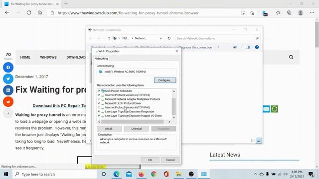 Fix Waiting for proxy tunnel issue in Chrome browser смотреть онлайн