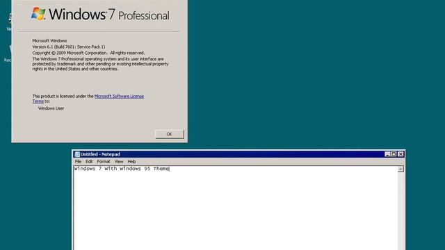 Windows 95 Theme for Windows 7 смотреть онлайн