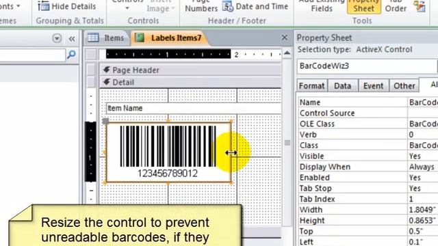 BarCodeWiz ActiveX Control - Create Barcode labels in Microsoft Access Report смотреть онлайн