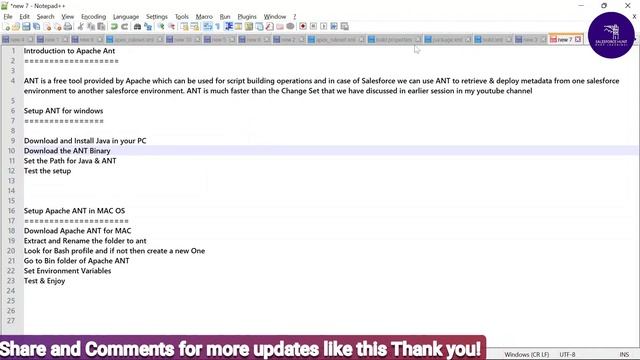 Ant Migration Tool for Salesforce Deployment || #SalesforceHunt || Rohit Kumar смотреть онлайн