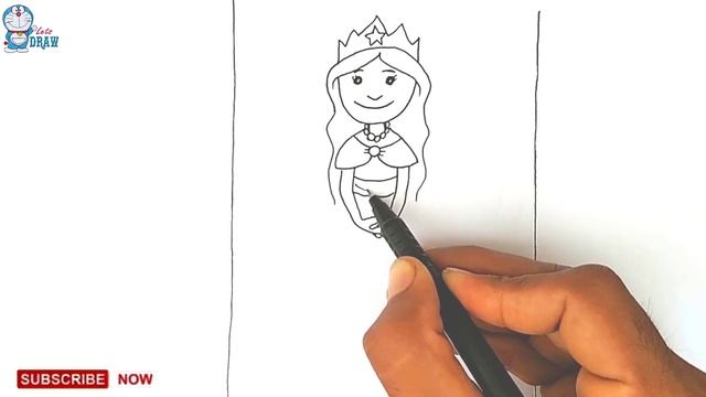 How to Drawing cute Disney princes standing in the window||outline art master смотреть онлайн