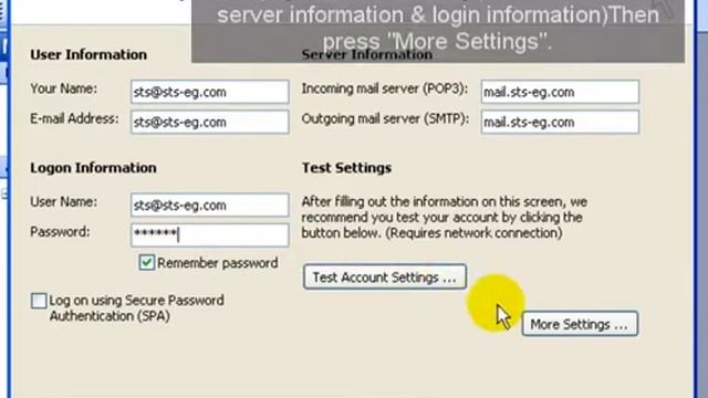 How to configure your email account with MS outlook 2003 Standard (SSL) смотреть онлайн