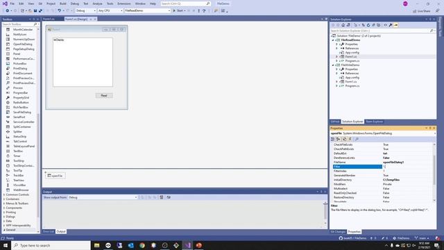 C# - OpenFileDialog and Properties смотреть онлайн
