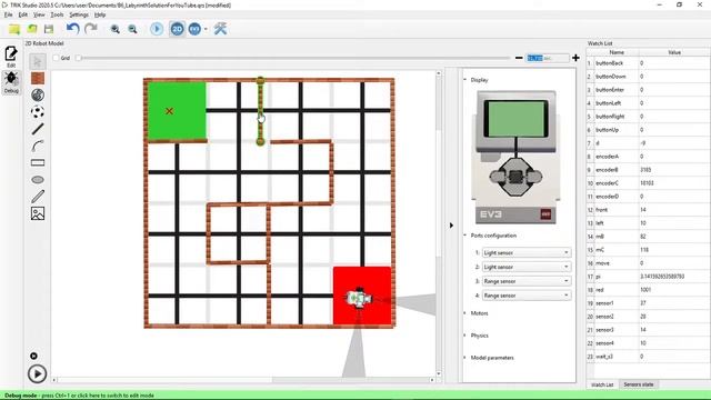 TRIK Studio - B6_Any Labyrinth Solution смотреть онлайн